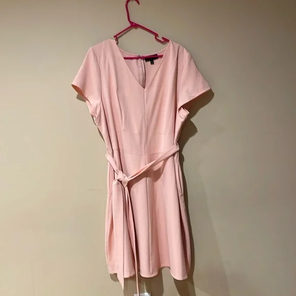 Lane Bryant Pink Midi Dress - Picture 2 of 4